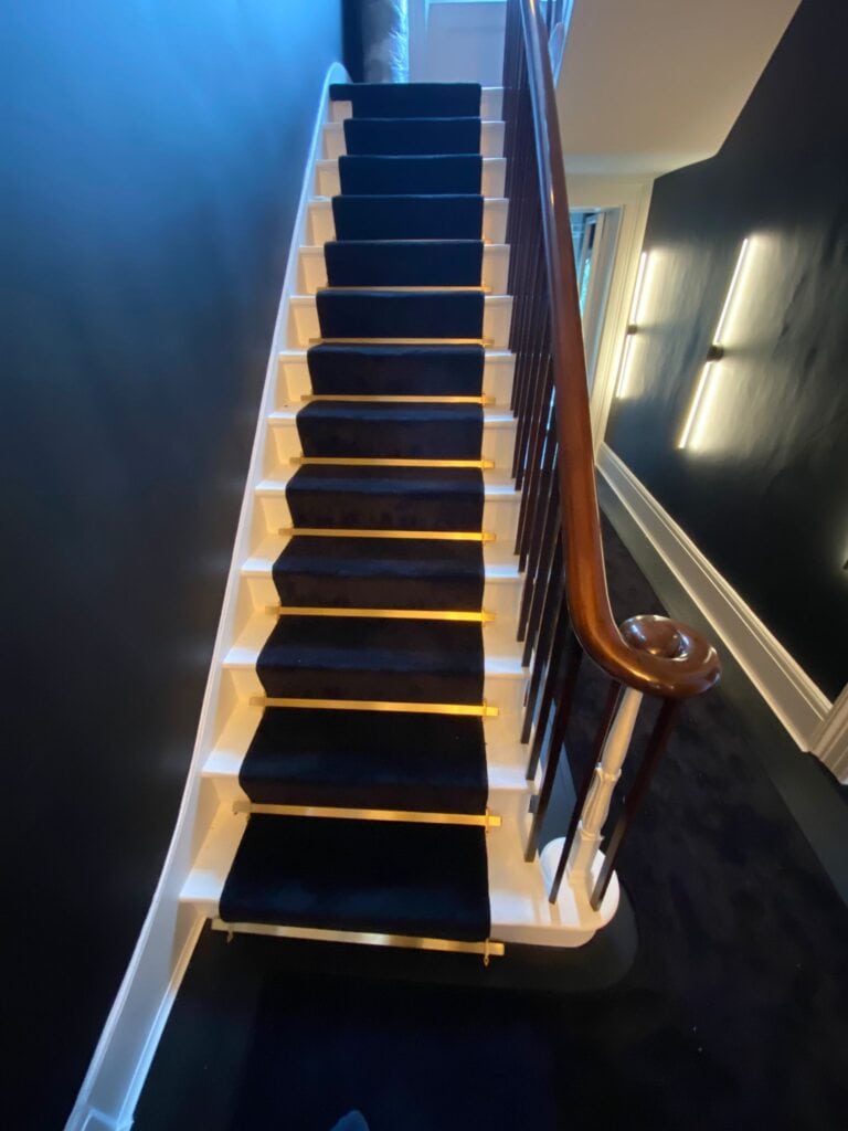 Westex Flooring Silken Velvet Liquorice Carpet (With Rods) Installation In Chelsea - Carpet - Chelsea - Residential