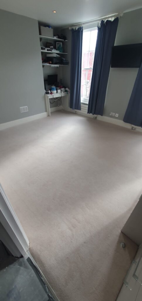 Westex Flooring Ultima Twist Major Parchment Carpet Installation In Battersea - Carpet - Battersea - Residential