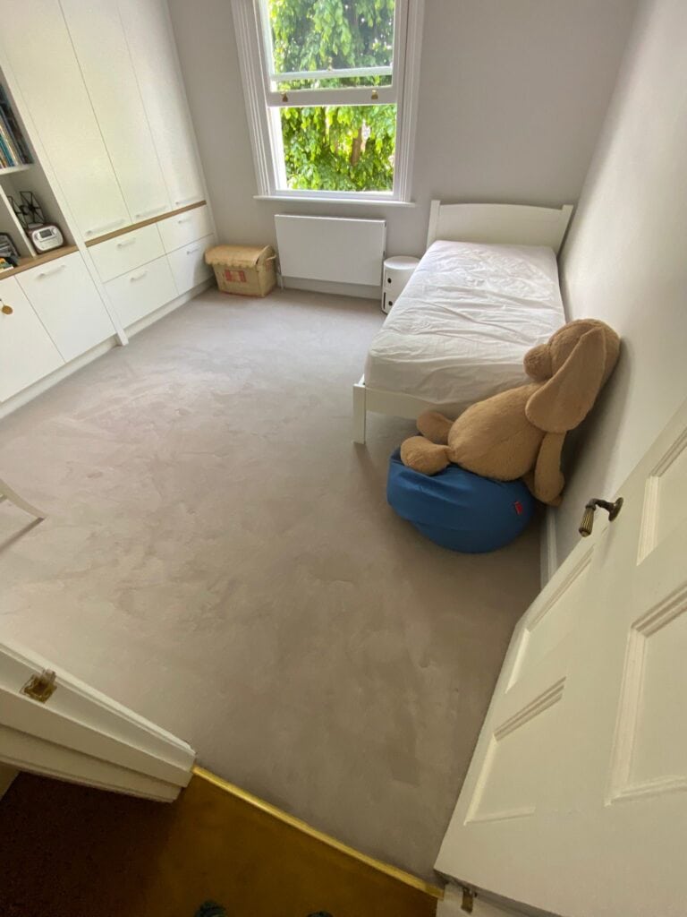Westex Flooring Westend Velvet Mushroom Carpet Installation In Canary Wharf - Carpet - Canary Wharf - Residential