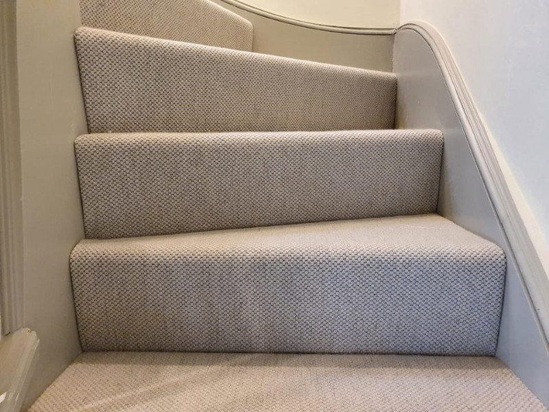 White Carpet To Stairs In Richmond - Carpet - Richmond - Residential
