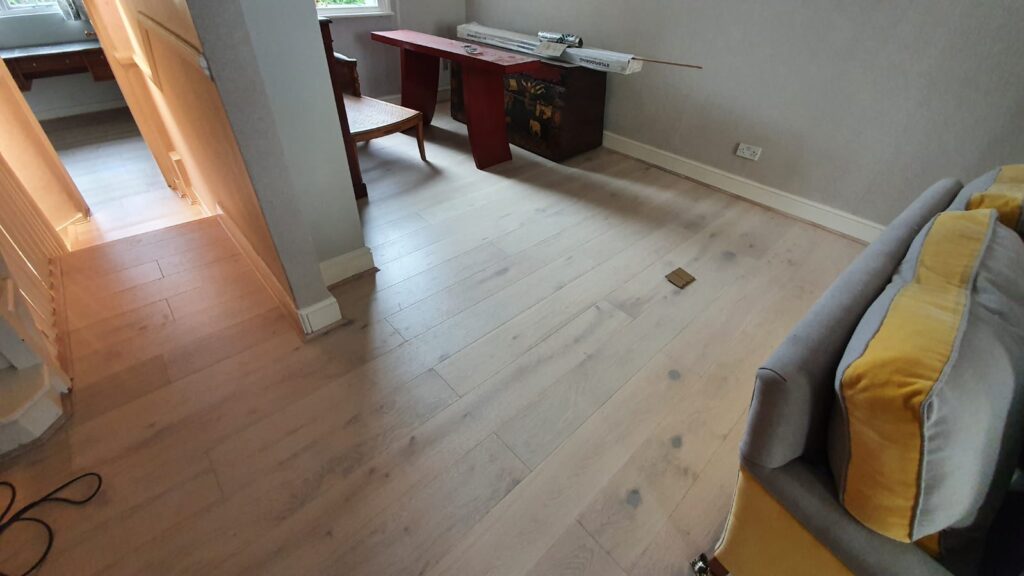 Xylo Richmond R75 Polar White Installation In Camden - Wood Flooring - Camden - Richmond - Residential