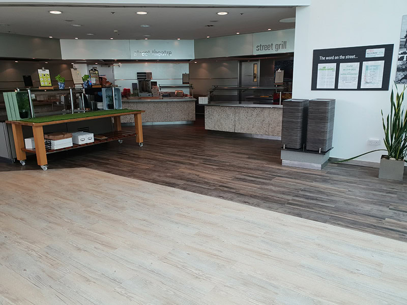 Karndean Country Oak To Canteen And Restaurant Area - Luxury Vinyl Tile (LVT) Flooring - Commercial