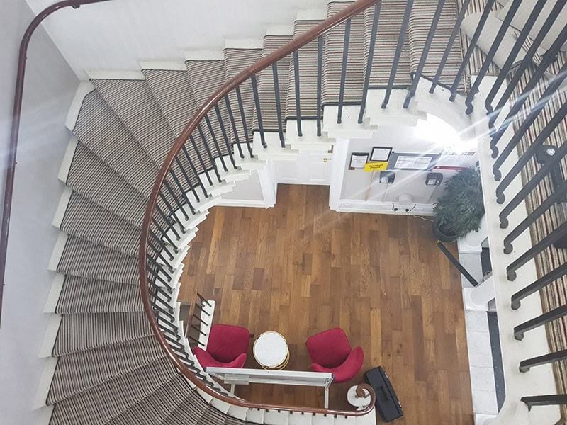 Carpet Fitted To Spiral Staircase In Kilburn - Carpet - Kilburn - Residential