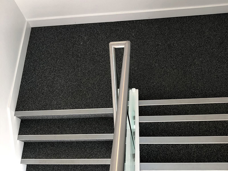 Staircase Installation At Areen Design - Subfloor Preparation - Commercial