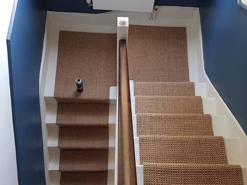 Sisal Stair Runner Installed In Paddington - Carpet - Paddington - Residential