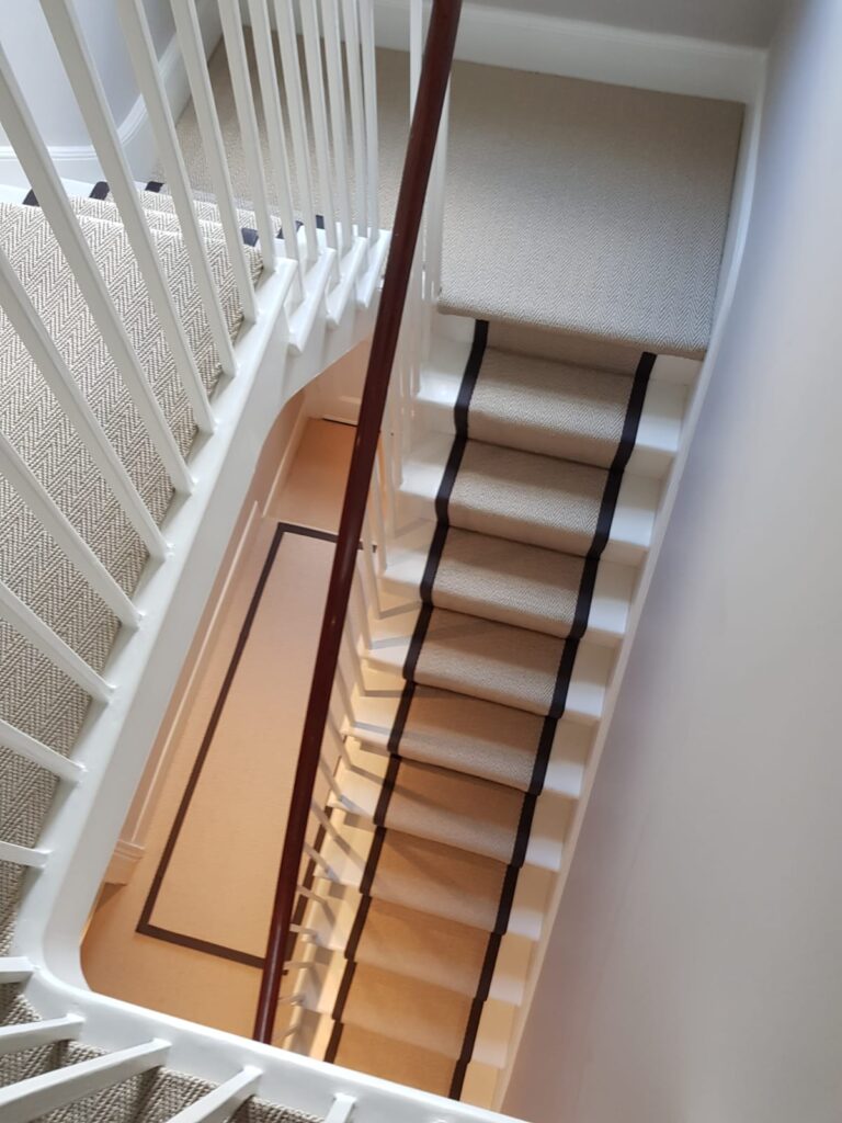 Sisal Herringbone Carpet Installed In Chiswick - Carpet - Chiswick - Residential