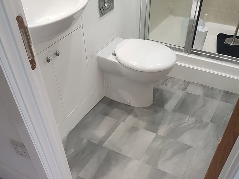 Inspiring Bathroom Floor Ideas - Marmoleum Flooring