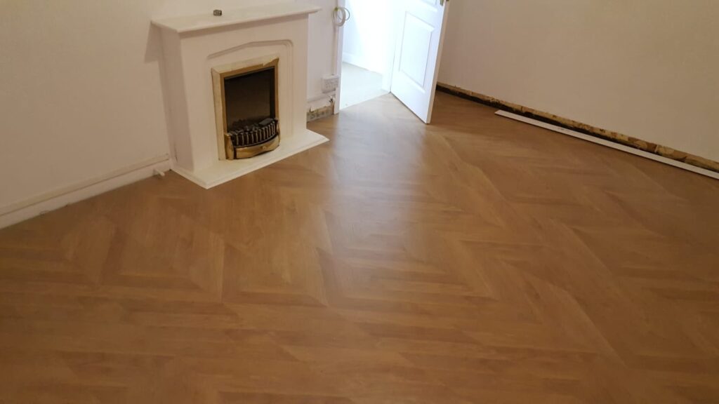 Herringbone Flooring Installed In Mayfair - Wood Flooring - Mayfair - Residential