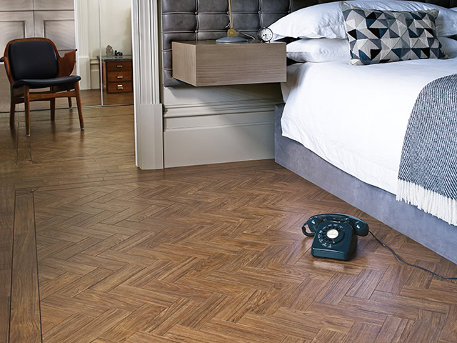 Amtico - Signature AR0W7810 Dry Teak AR0W7920 Script M R DC227 Parquet Small AR0B680B - Luxury Vinyl Tile (LVT) Flooring - Vinyl Flooring