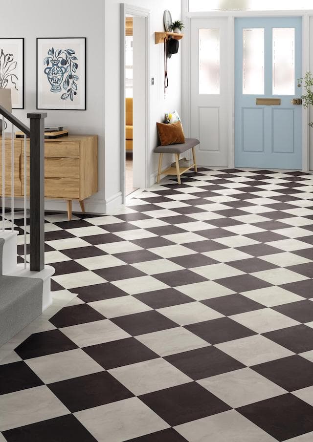 Amtico Spacia White Marble SS5S2618 / Amtico Spacia Black Marble SS5S2621 - Luxury Vinyl Tile (LVT) Flooring - Vinyl Flooring