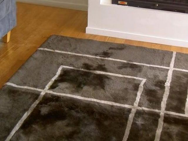 Barnscroft - Bowron Luxury Short Wool Rugs - Corners Design Rug - Carpet