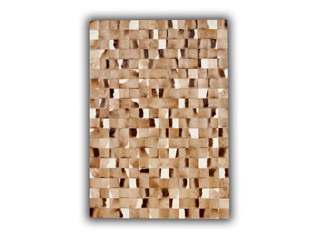 Barnscroft - Cowhide Mosaics - Exotic Blesblok Mosaic Rug 10cm Squares - Carpet