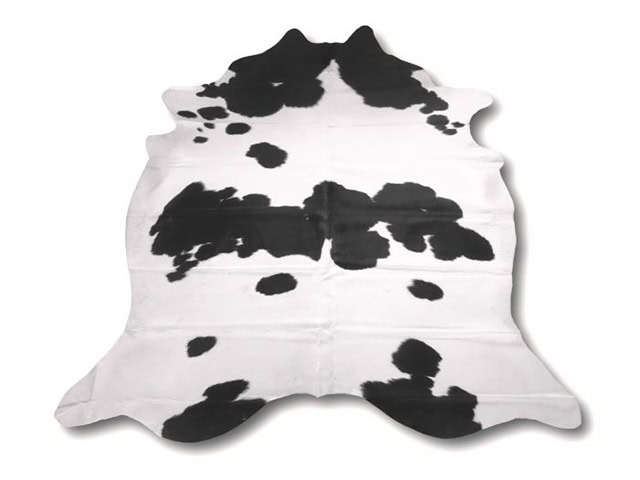 Barnscroft - Natural Cowhide Rugs - Black and White Cowhide 198 X 232 CM - Carpet