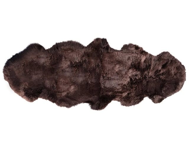 Barnscroft - Sheepskin Rugs - Double Chocolate Brown Sheepskin - Carpet