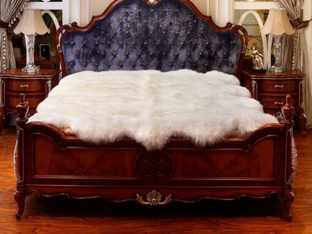 Barnscroft - Sheepskin Rugs - Luxury Octo White Sheepskin - Carpet