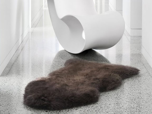 Barnscroft - Sheepskin Rugs - Single Dark Chocolate Sheepskin Rug - Carpet