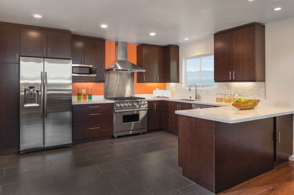 Timeless Residential Kitchen Flooring Ideas - Carpet - Cork Flooring - Floor Restoration - Floor Sanding & Sealing - Laminate Flooring - Luxury Vinyl Tile (LVT) Flooring - Porcelain Tile Flooring - Vinyl Flooring - Wood Flooring