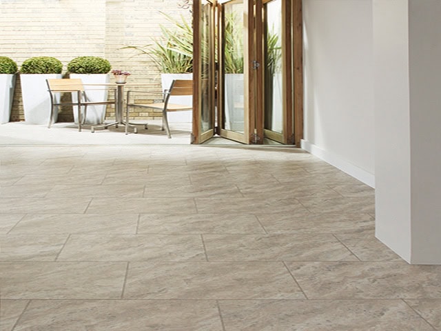 Amtico - Bias Travertine Oyster - Luxury Vinyl Tile (LVT) Flooring - Vinyl Flooring - Wood Flooring