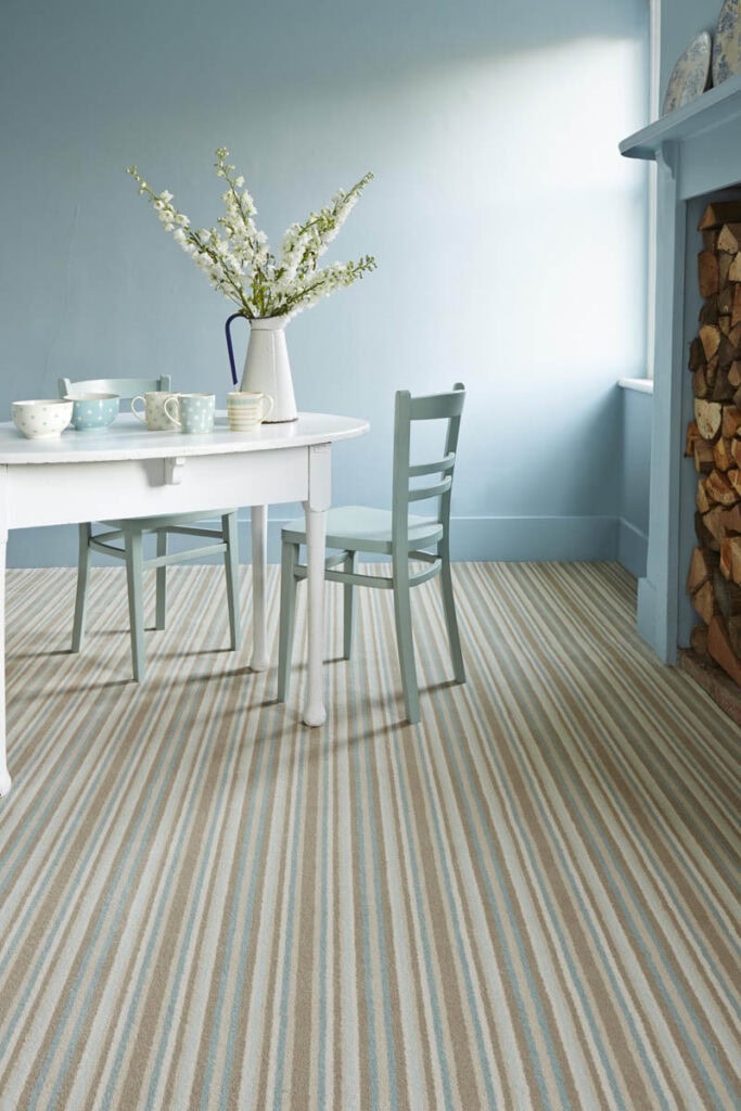 Brintons - Laura Ashley Collection Epsom Stripe Duck Egg - Carpet