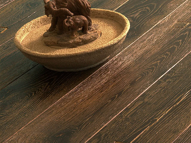 Brooks Bros Wood Flooring - E4002 Dark Grain 3D - Wood Flooring