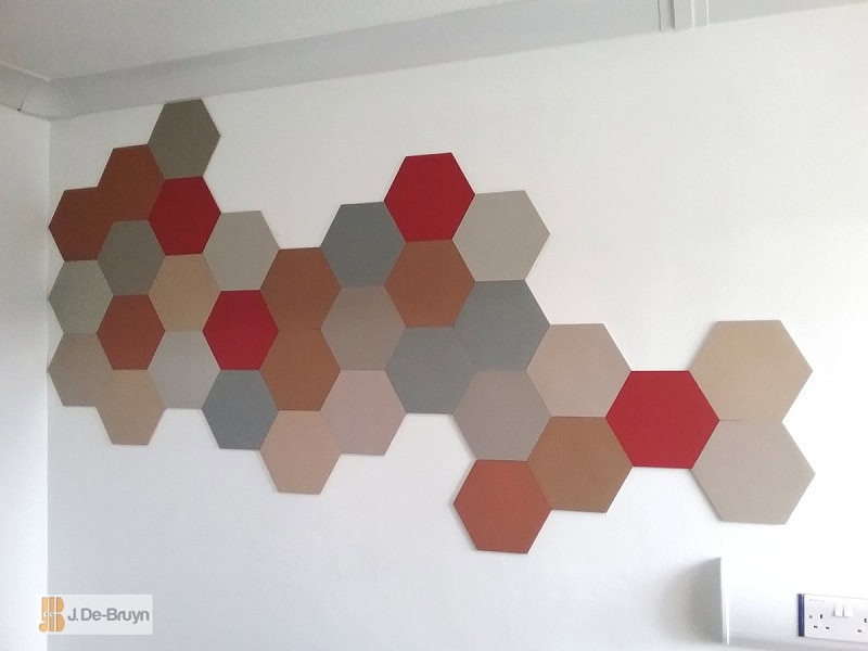 Marmoleum - Bulletin Board Hexagons - Marmoleum Flooring