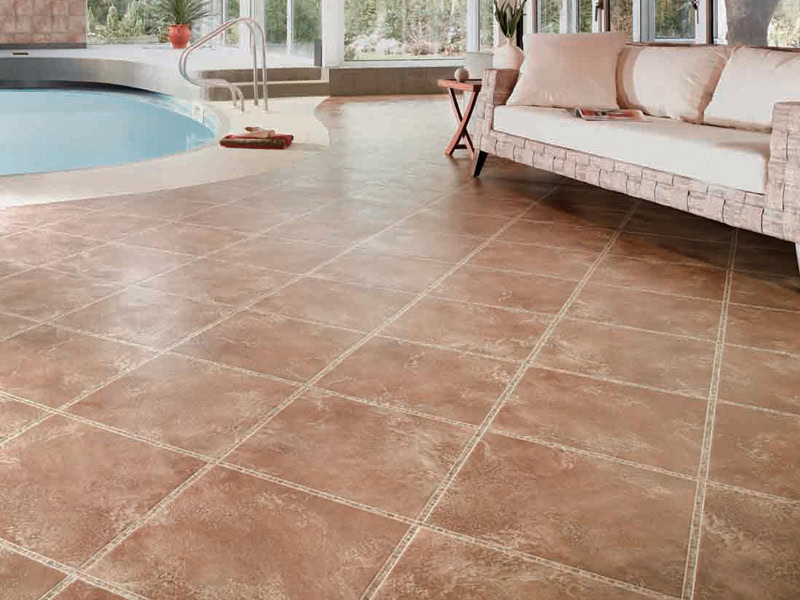 Karndean - Da Vinci Stone Tiles - CK21 Espresso - Luxury Vinyl Tile (LVT) Flooring - Porcelain Tile Flooring - Vinyl Flooring