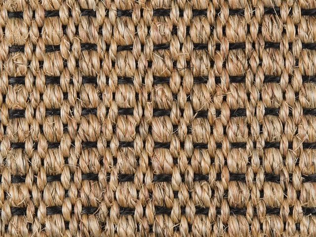 Fibre Flooring - Sisal Amazon Black Weft - Carpet