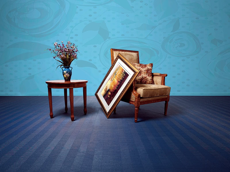 Flexr - Athena Woven Vinyl - Chevron - Vinyl Flooring