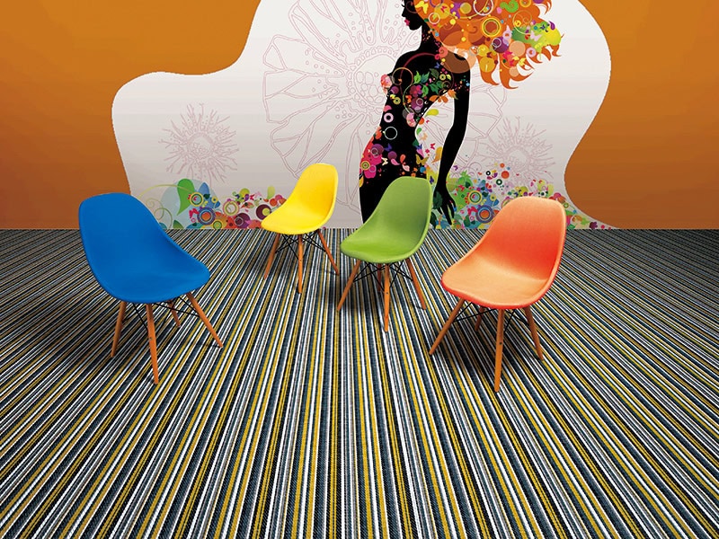 Flexr - Athena Woven Vinyl - Stripe - Vinyl Flooring