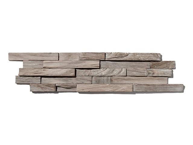 Heywood Vloeren - 3D Teak Wall Panels 'Weathered' - Wood Flooring