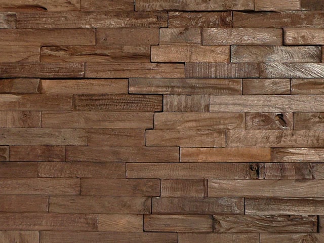 Heywood Vloeren - NLH - 3D Teak Wall Panels 'CHARRED' - Wood Flooring