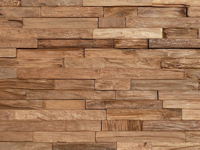 Heywood Vloeren - NLH - 3D Teak Wall Panels 'PURE' - Wood Flooring