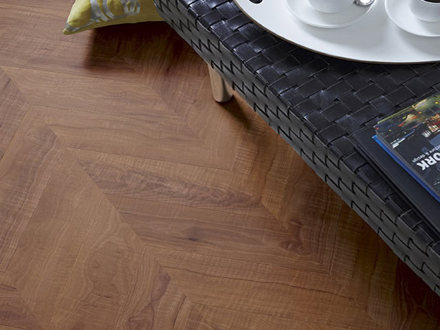 Amtico - Inglewood Plum - Herringbone Pleat - Luxury Vinyl Tile (LVT) Flooring - Vinyl Flooring - Wood Flooring