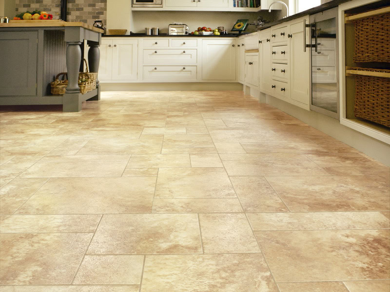 Karndean - Art Select Stone Tiles - LM01 Jersey - Luxury Vinyl Tile (LVT) Flooring - Porcelain Tile Flooring - Vinyl Flooring