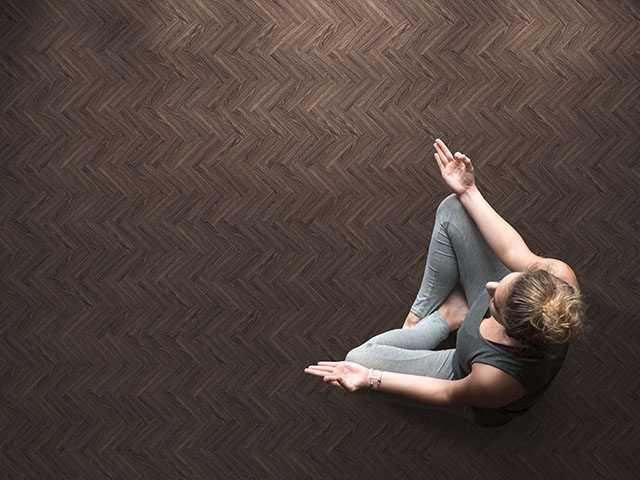 Luvanto - Ebony Herringbone - Vinyl Flooring