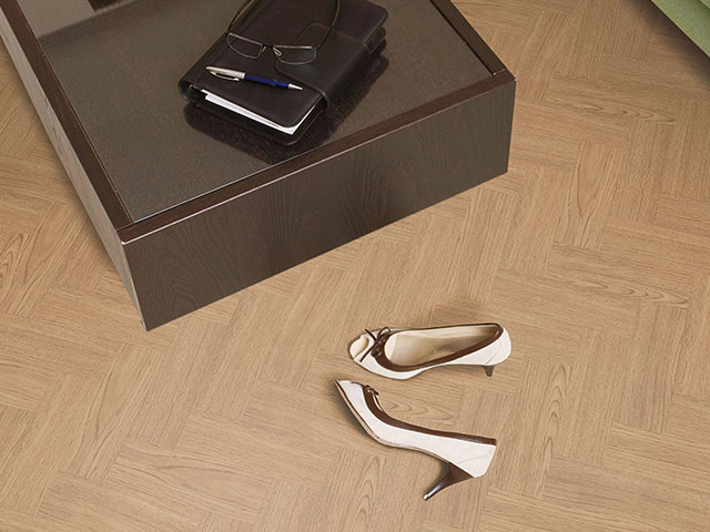 Luvanto - Natural Oak Herringbone - Vinyl Flooring - Wood Flooring