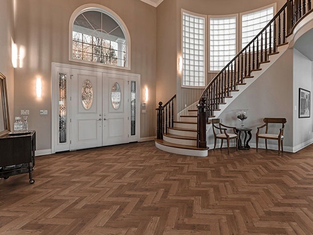 Luvanto - Priory Oak Herringbone - Vinyl Flooring - Wood Flooring