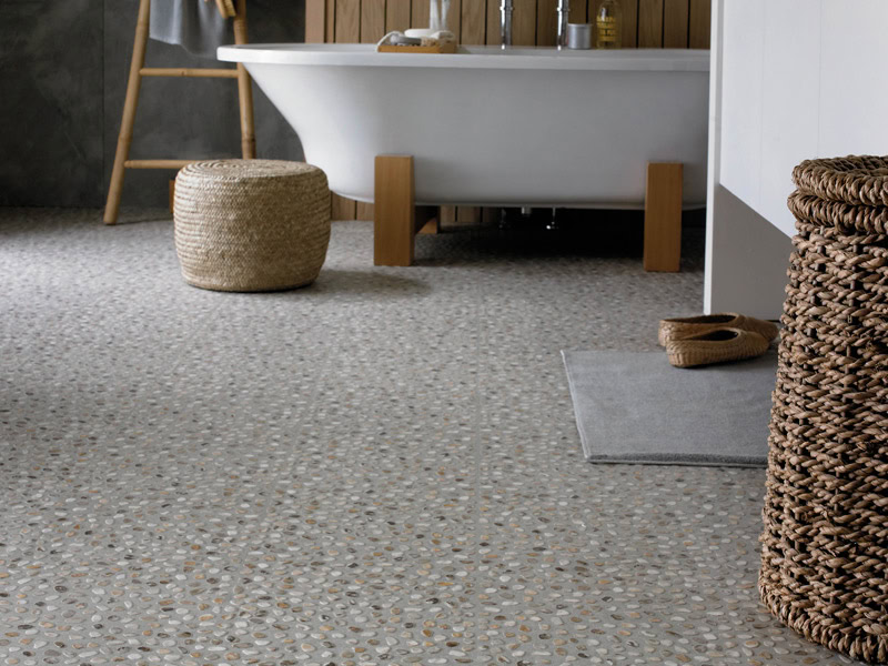 Karndean - Iconic Floors - MS2 Navarra Chalk - Luxury Vinyl Tile (LVT) Flooring - Porcelain Tile Flooring - Vinyl Flooring