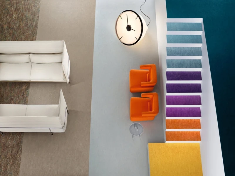 Marmoleum - Marbled With Stairs - Marmoleum Flooring