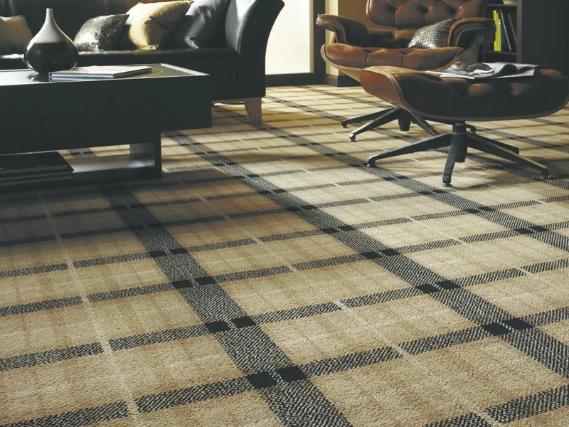 Axminster Carpets - Natural Plaid - Carpet