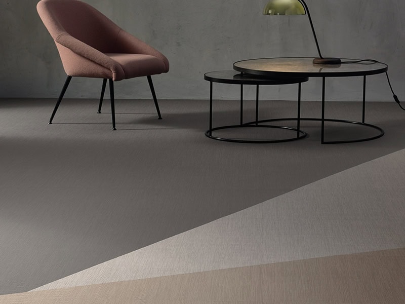 Polyflor - Calico Cloth 7623 - Linen Cloud 7617 - Monument Slate 7618 - Vinyl Flooring