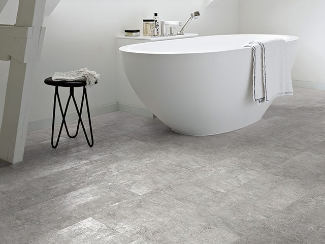 Polyflor - Camaro Loc Stone - Grey Flagstone - Vinyl Flooring