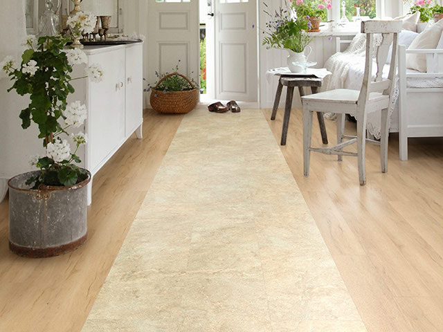 Polyflor - Camaro Loc Wood - Summer Maple - Classic Yorkstone - Vinyl Flooring