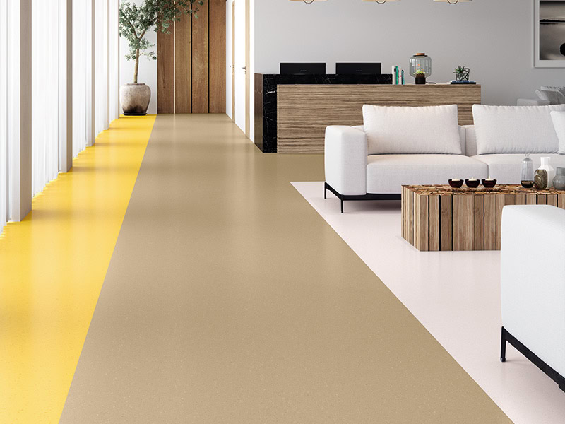 Polyflor - China Clay 8623 - Buttered Corn 8656 - Blossom Air 8625 - Vinyl Flooring