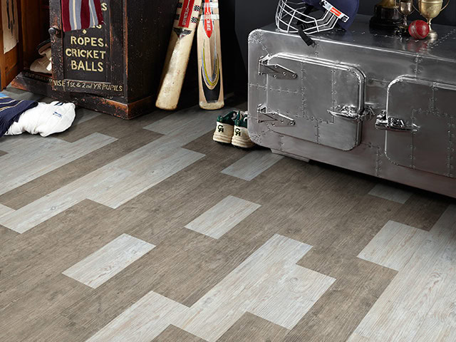 Polyflor - Creative Edge - White Limed Oak - Smoke Brushed Elm - Vinyl Flooring