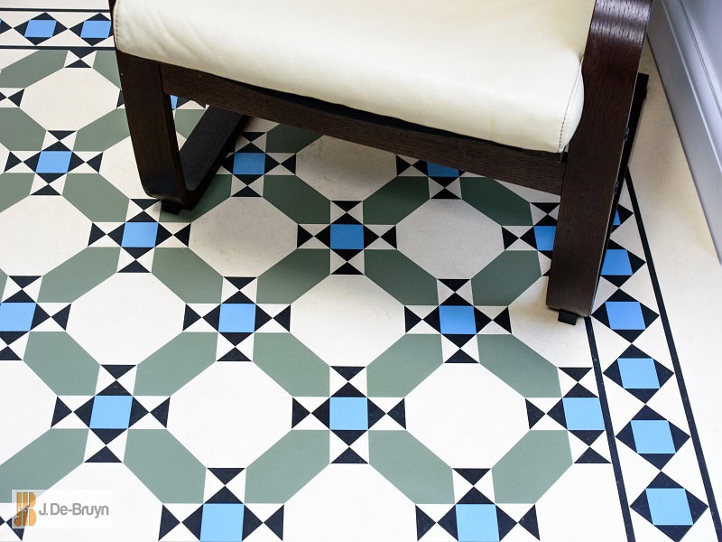 Marmoleum RD114 Paired With RDB207 Borders - Marmoleum Flooring
