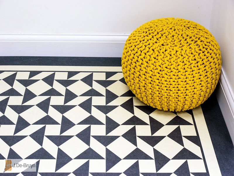 Marmoleum RD118 Paired With 10mm and 50mm Lacing - Marmoleum Flooring