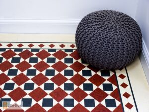 Marmoleum RD120 Paired With RDB210 Borders - Marmoleum Flooring