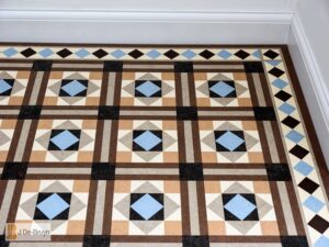 Marmoleum RD122 Paired With RBD205 Borders and Corners - Marmoleum Flooring