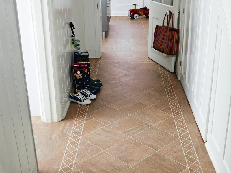 Karndean - Knight Tile Stone Tiles - T101 Jura - Luxury Vinyl Tile (LVT) Flooring - Porcelain Tile Flooring - Vinyl Flooring